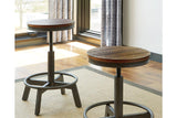 Torjin Brown/Gray Counter Height Stool, Set of 2 by Ashley at Eve Furniture