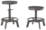 Torjin Gray Counter Height Stool, Set of 2 by Ashley at Eve Furniture