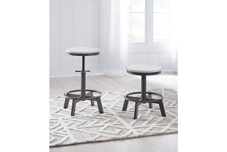 Torjin Vintage White Counter Height Stool, Set of 2 by Ashley at Eve Furniture