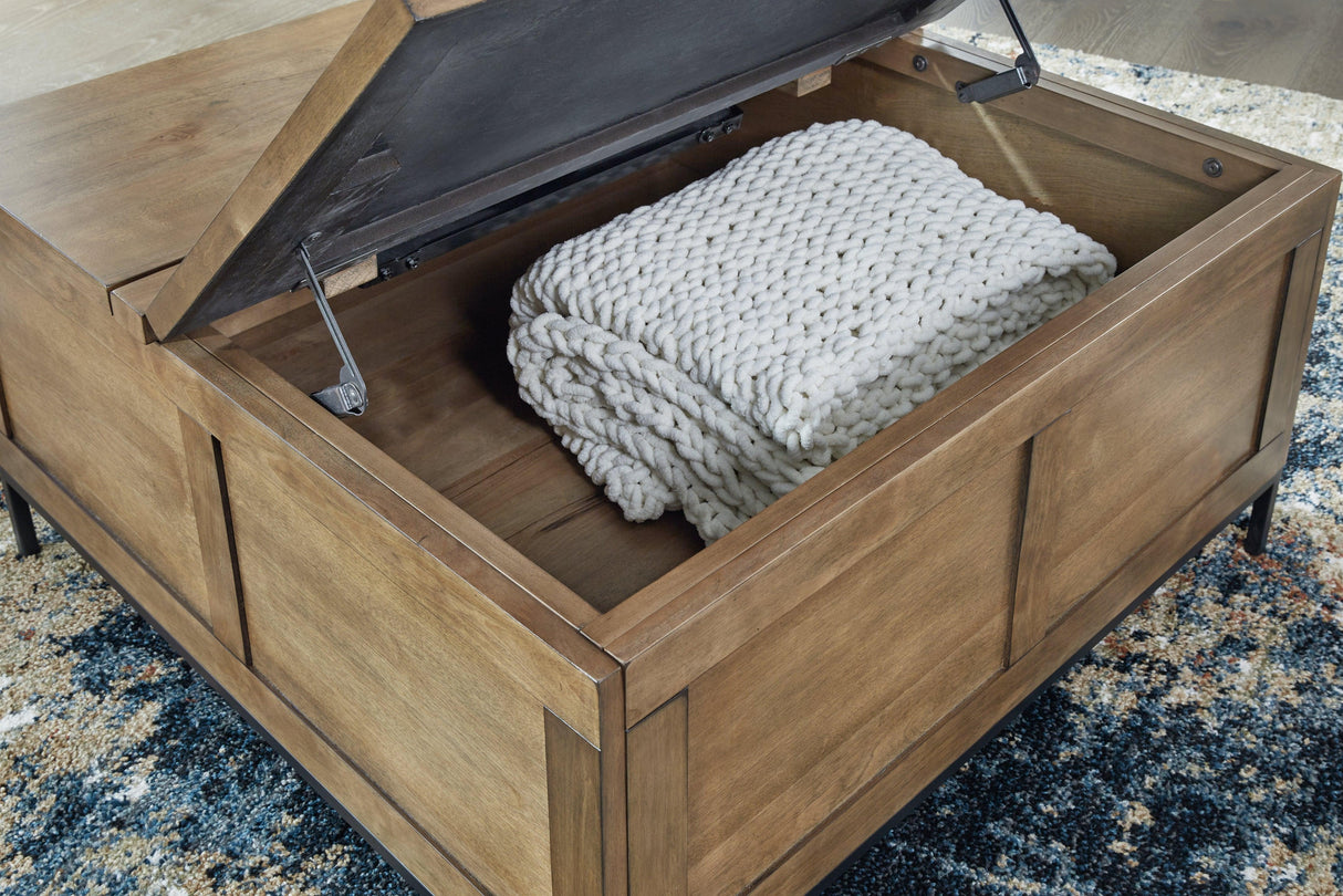 Torlanta Brown Lift-Top Coffee Table by Ashley at Eve Furniture