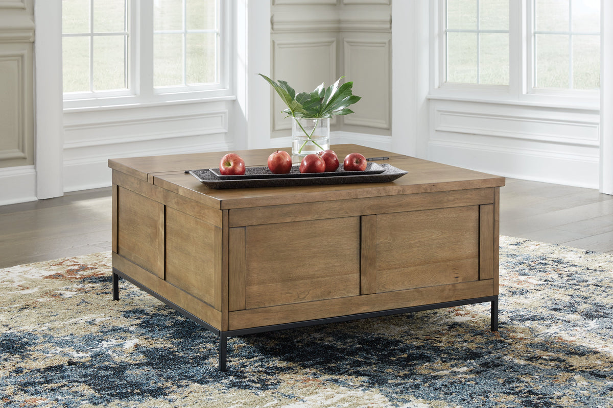 Torlanta Coffee Table with 2 End Tables in Brown by Ashley at Eve Furniture