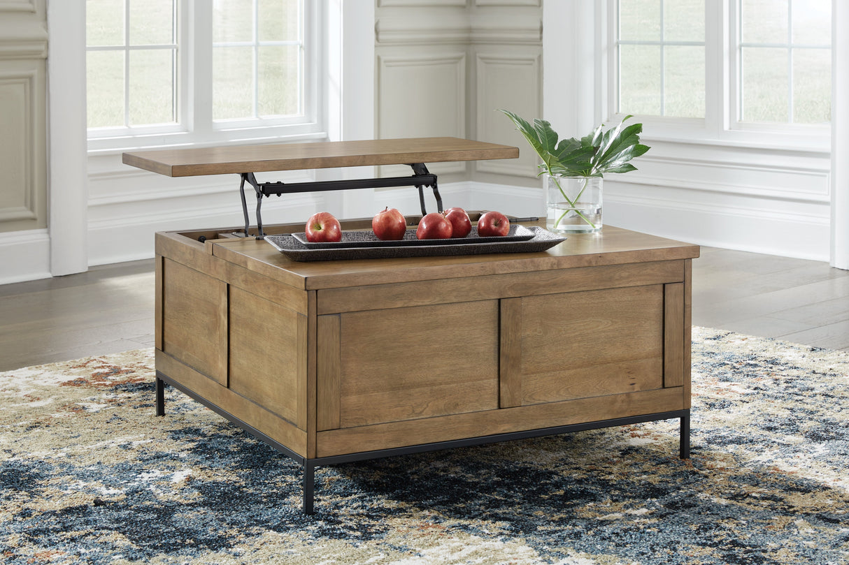 Torlanta Coffee Table with 2 End Tables in Brown by Ashley at Eve Furniture