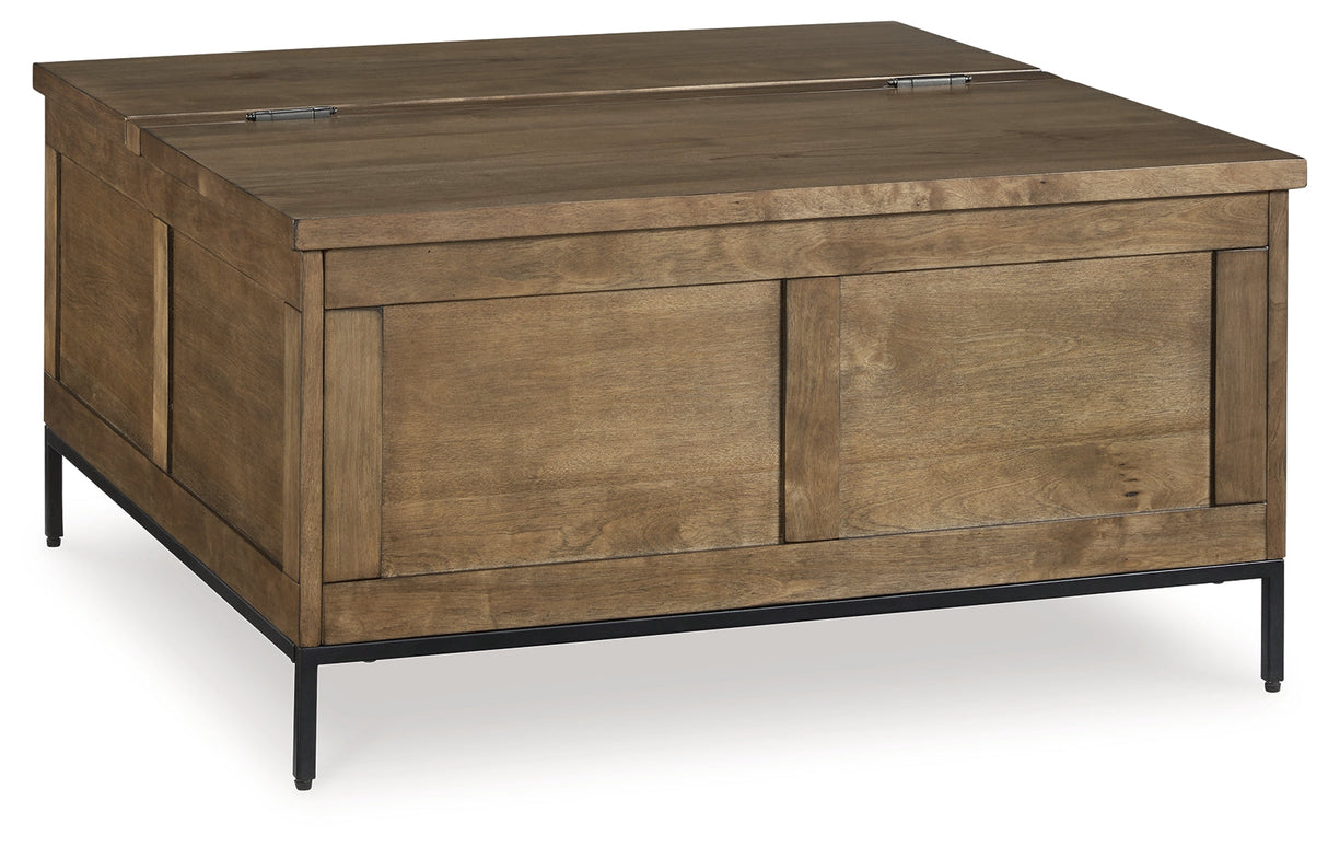 Torlanta Coffee Table with 2 End Tables in Brown by Ashley at Eve Furniture
