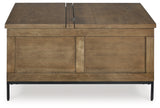 Torlanta Coffee Table with 2 End Tables in Brown by Ashley at Eve Furniture