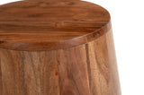 Tornos Walnut & Deep Blue Side Table by Zuomod at Eve Furniture