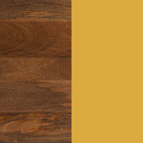 Tornos Walnut & Yellow Side Table by Zuomod at Eve Furniture