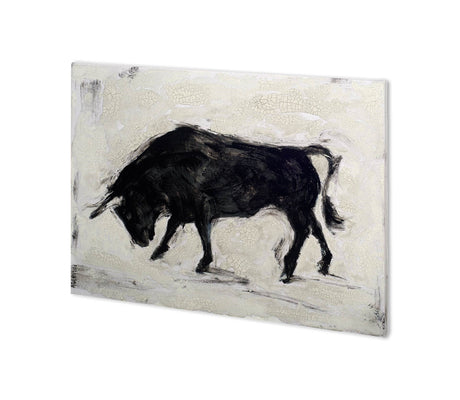 Toro I by Ethan Harper a Hand Embellished Textured Canvas by Mercana at Eve Furniture
