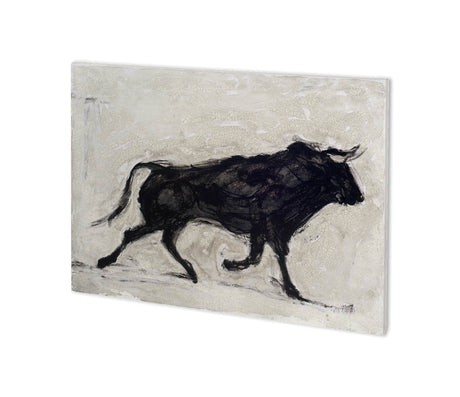 Toro II by Ethan Harper a Hand Embellished Textured Canvas by Mercana at Eve Furniture