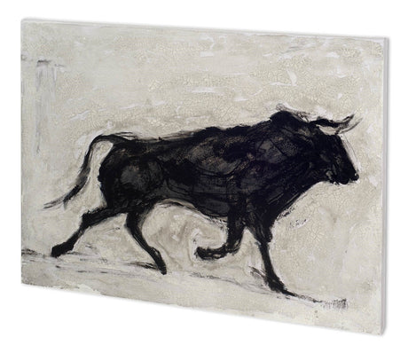 Toro II by Ethan Harper a Hand Embellished Textured Canvas by Mercana at Eve Furniture