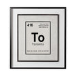 Toronto by Glartlab a Hand Embellished Textured Framed Art Print Matted under Glass by Mercana at Eve Furniture