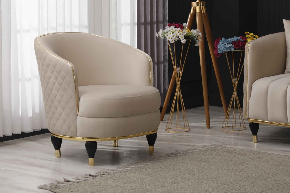 Toronto Chair Cream by Furnia at Eve Furniture