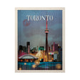 Toronto Go Canada (L) by Mercana Studio a Hand Embellished Decograph Framed Art Print by Mercana at Eve Furniture
