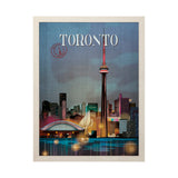 Toronto Go Canada (L) by Mercana Studio a Hand Embellished Decograph Framed Art Print by Mercana at Eve Furniture
