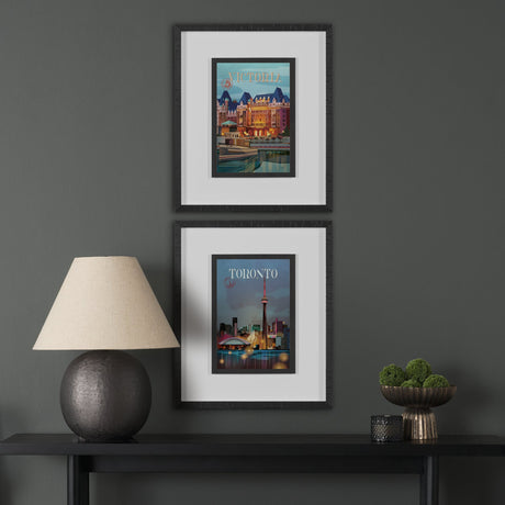 Toronto Go Canada (M) by Mercana Studio a Framed Art Print Matted under Glass by Mercana at Eve Furniture