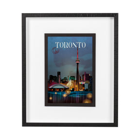 Toronto Go Canada (M) by Mercana Studio a Framed Art Print Matted under Glass by Mercana at Eve Furniture