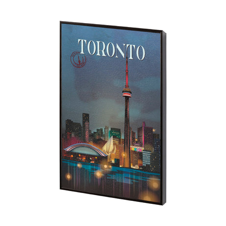 Toronto Go Canada (SM) by Mercana Studio a Hand Embellished Decograph Framed Art Print by Mercana at Eve Furniture