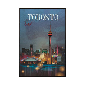 Toronto Go Canada (SM) by Mercana Studio a Hand Embellished Decograph Framed Art Print by Mercana at Eve Furniture