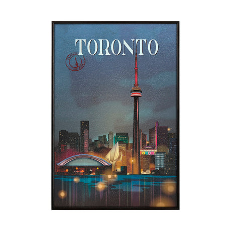 Toronto Go Canada (SM) by Mercana Studio a Hand Embellished Decograph Framed Art Print by Mercana at Eve Furniture