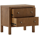 Torrance Nightstand, Dark Brown by Dovetail at Eve Furniture