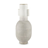 Torres Tall Textured Off White w/ Gold Metal Vase by Mercana at Eve Furniture
