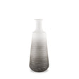 Toru Medium White w/ Grey Ombre Metal Vase by Mercana at Eve Furniture