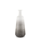 Toru Medium White w/ Grey Ombre Metal Vase by Mercana at Eve Furniture