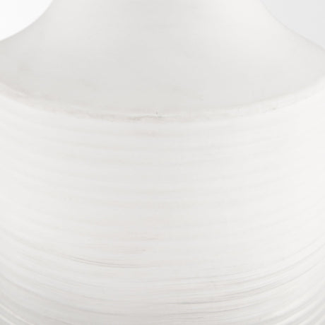 Toru Tall White w/ Grey Ombre Metal Vase by Mercana at Eve Furniture