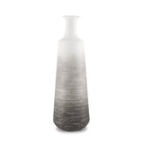 Toru Tall White w/ Grey Ombre Metal Vase by Mercana at Eve Furniture