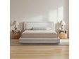 Tory Pebble King Bed by Moe's Home at Eve Furniture