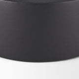 Tosca Medium Matte Black Metal Vase by Mercana at Eve Furniture