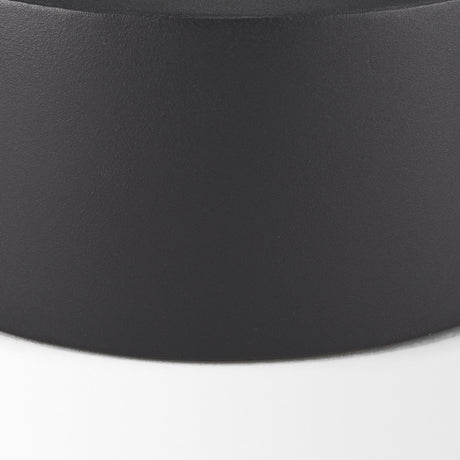 Tosca Medium Matte Black Metal Vase by Mercana at Eve Furniture