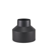 Tosca Medium Matte Black Metal Vase by Mercana at Eve Furniture