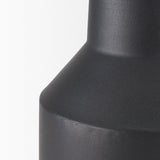 Tosca Small Matte Black Metal Vase by Mercana at Eve Furniture