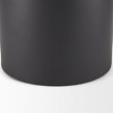 Tosca Small Matte Black Metal Vase by Mercana at Eve Furniture