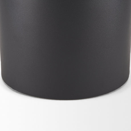 Tosca Small Matte Black Metal Vase by Mercana at Eve Furniture