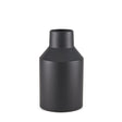 Tosca Small Matte Black Metal Vase by Mercana at Eve Furniture