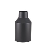 Tosca Small Matte Black Metal Vase by Mercana at Eve Furniture