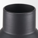 Tosca Tall Matte Black Metal Vase by Mercana at Eve Furniture