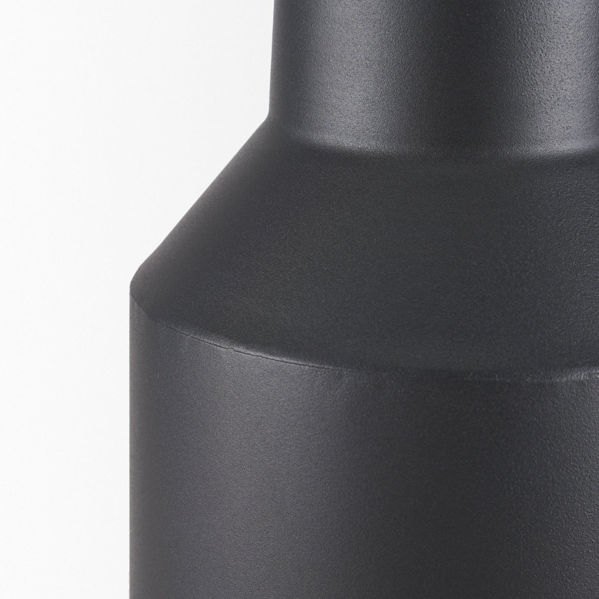 Tosca Tall Matte Black Metal Vase by Mercana at Eve Furniture