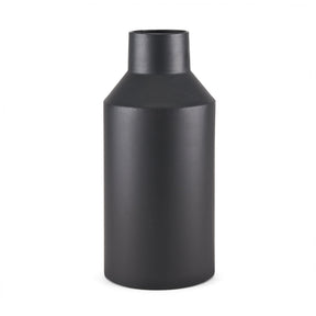 Tosca Tall Matte Black Metal Vase by Mercana at Eve Furniture