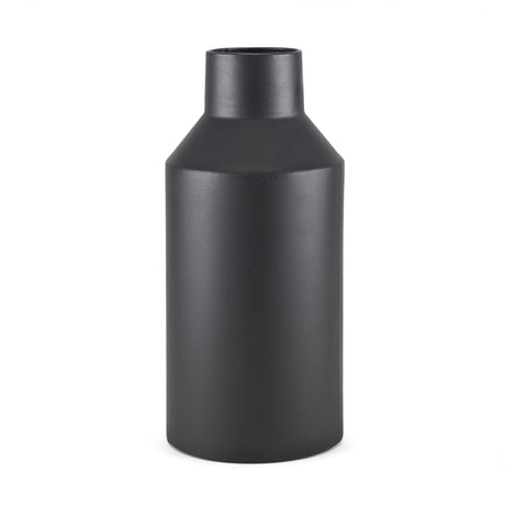 Tosca Tall Matte Black Metal Vase by Mercana at Eve Furniture