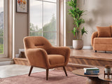 Toscana 4-pieces (4 Seater Sofa & 3 Seater Sofa & 2 Chair) Livingroom Set Orange - Green by Furnia at Eve Furniture
