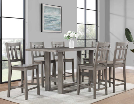 Toscana Burnished Gray Counter Height Dining Set by Steve Silver at Eve Furniture