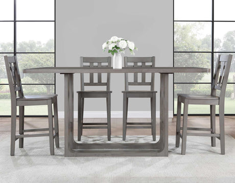 Toscana Burnished Gray Counter Height Dining Set by Steve Silver at Eve Furniture