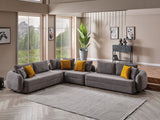 Toscana Modular Sectional Sofa Grey by Furnia at Eve Furniture