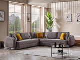 Toscana Modular Sectional Sofa Grey by Furnia at Eve Furniture