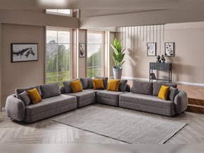 Toscana Modular Sectional Sofa Grey by Furnia at Eve Furniture