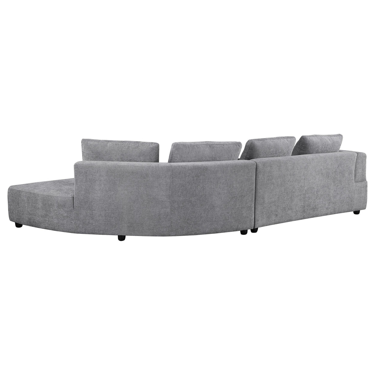 Toscano 134-inch Upholstered Sectional Sofa Grey by Coaster at Eve Furniture