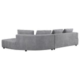 Toscano 134-inch Upholstered Sectional Sofa Grey by Coaster at Eve Furniture