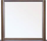 Totes English Walnut Beveled Glass Wall or Dresser Mirror by Modus Furniture at Eve Furniture